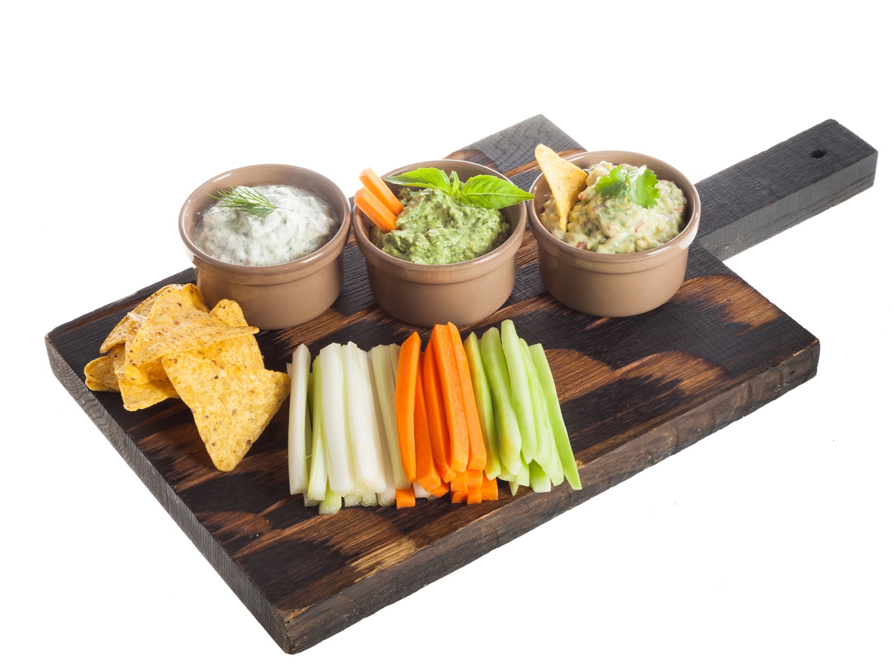 Three Green Cheese Dips