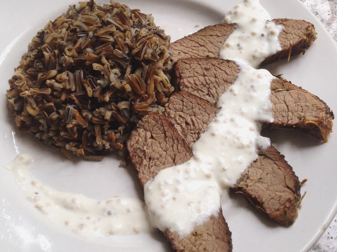 Beef Steak with Horseradish Sauce