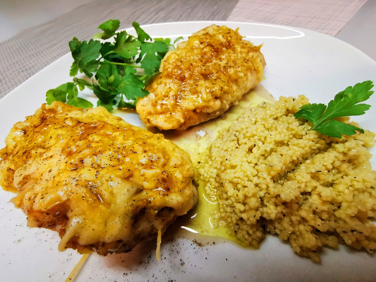 Duck Breast Baked with Cheese