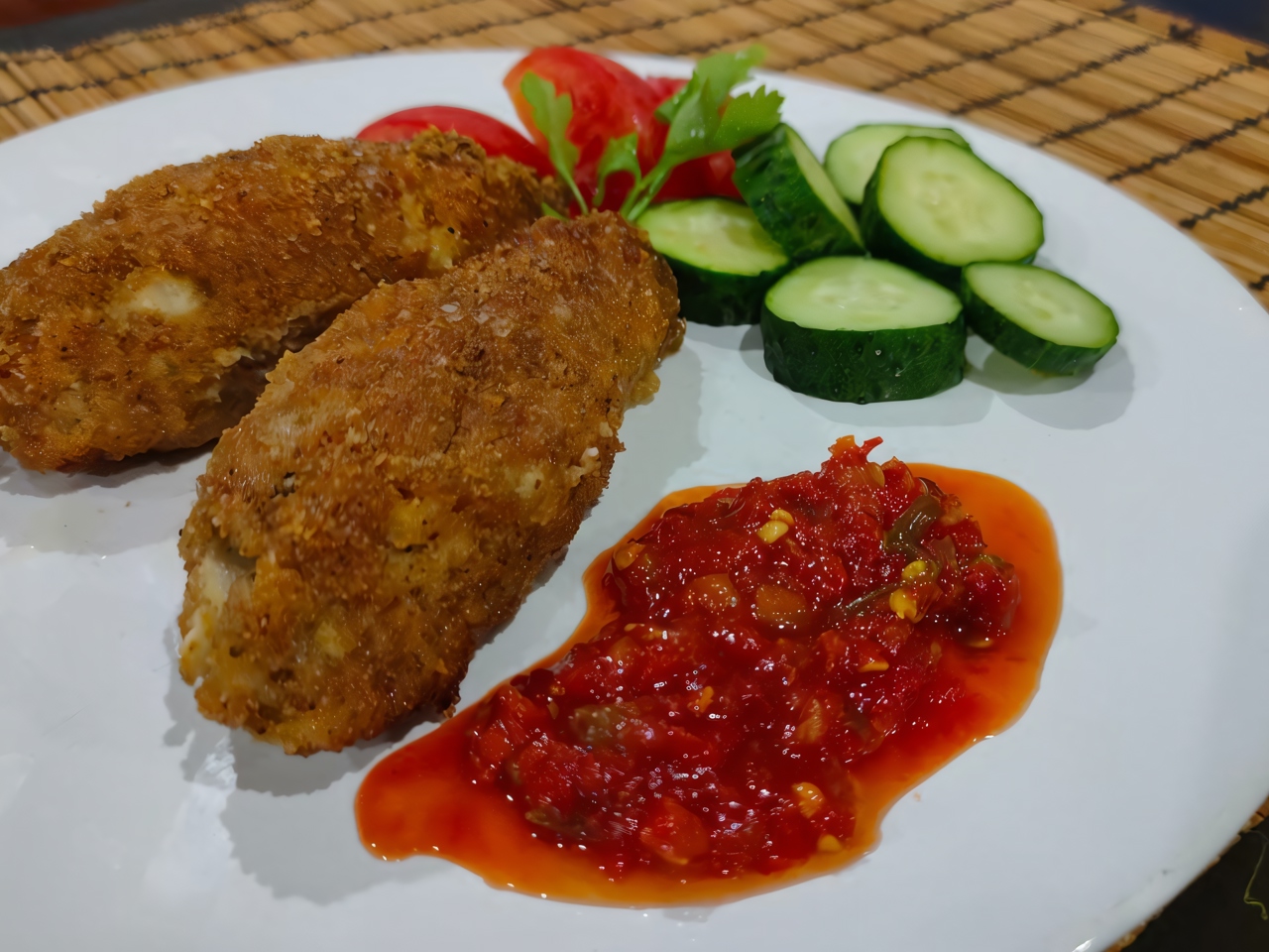 Chicken Sausages with Onions