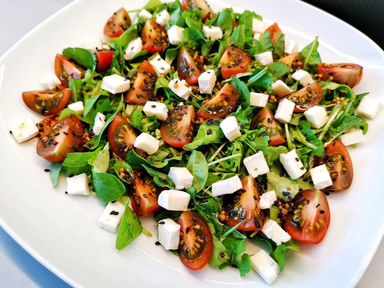 Southern European Salad with Brie Cheese