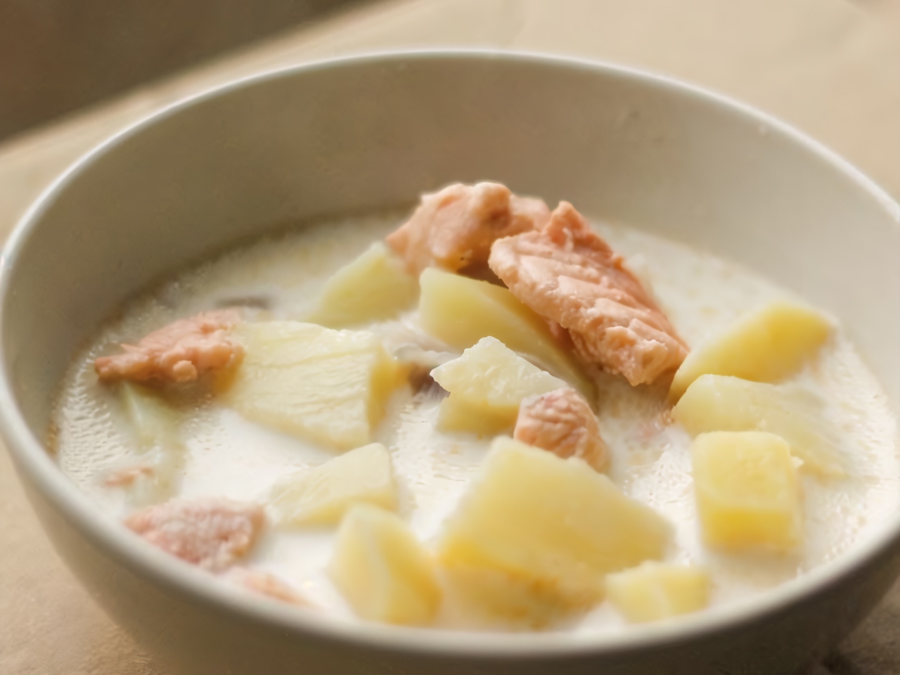Creamy Salmon Soup