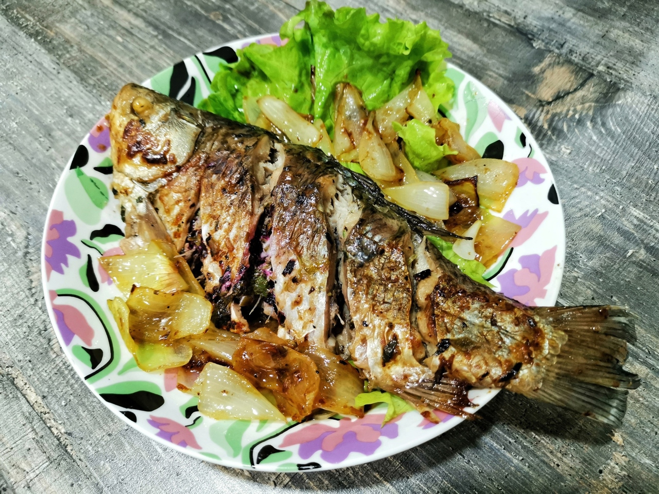 Crucian Carp in Mayonnaise Sauce