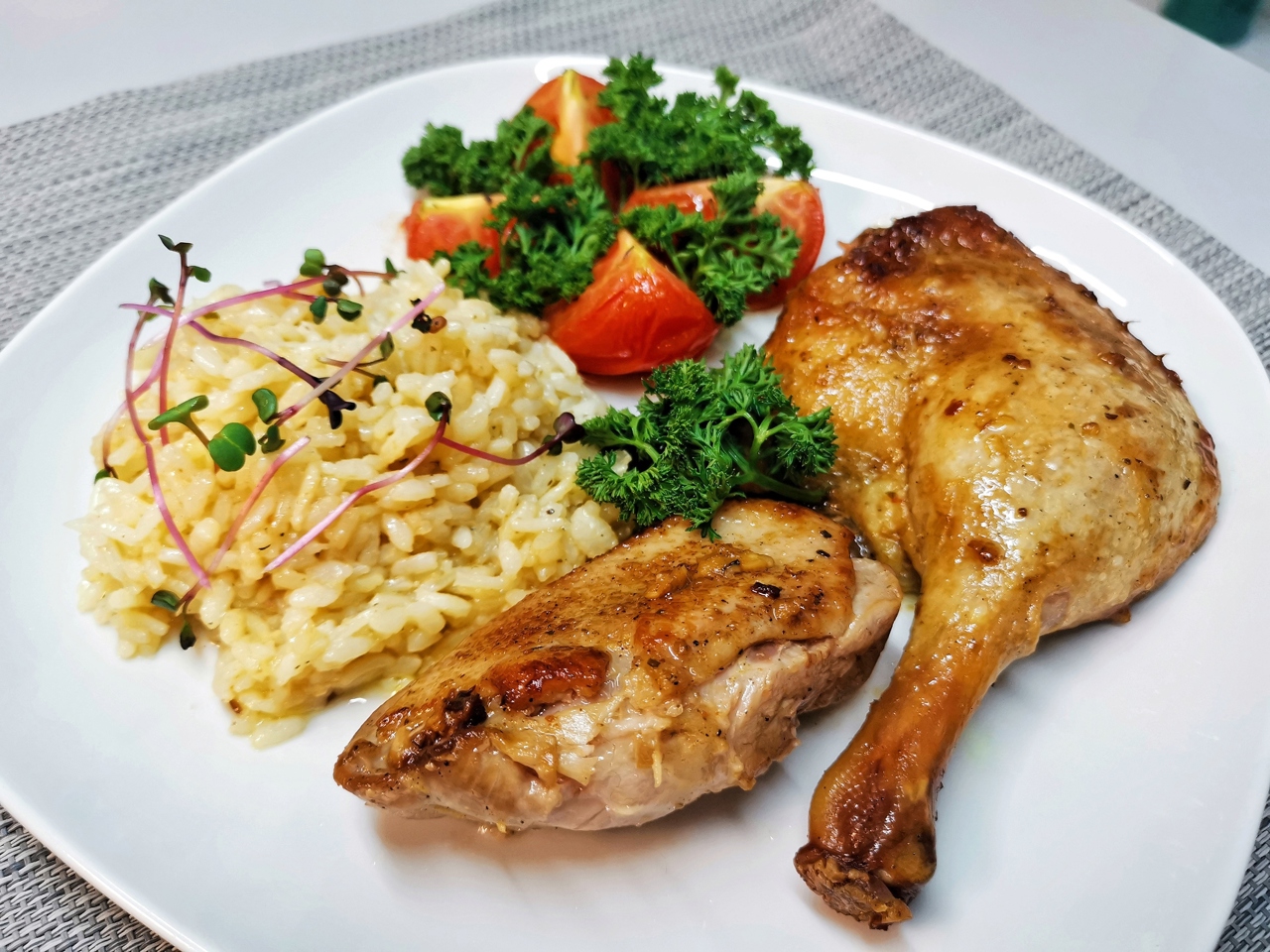 Duck Confit with Rice