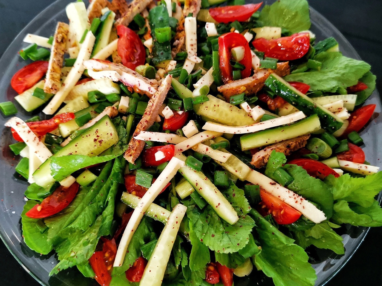 Turkey and Suluguni Salad