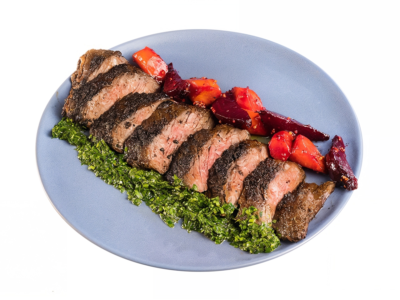 BBQ Diaphragm with Gremolata and Young Beets