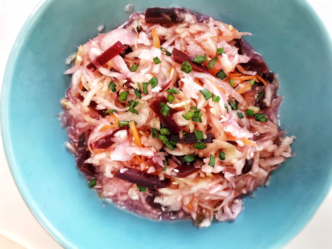 Sauerkraut Salad with Beetroot