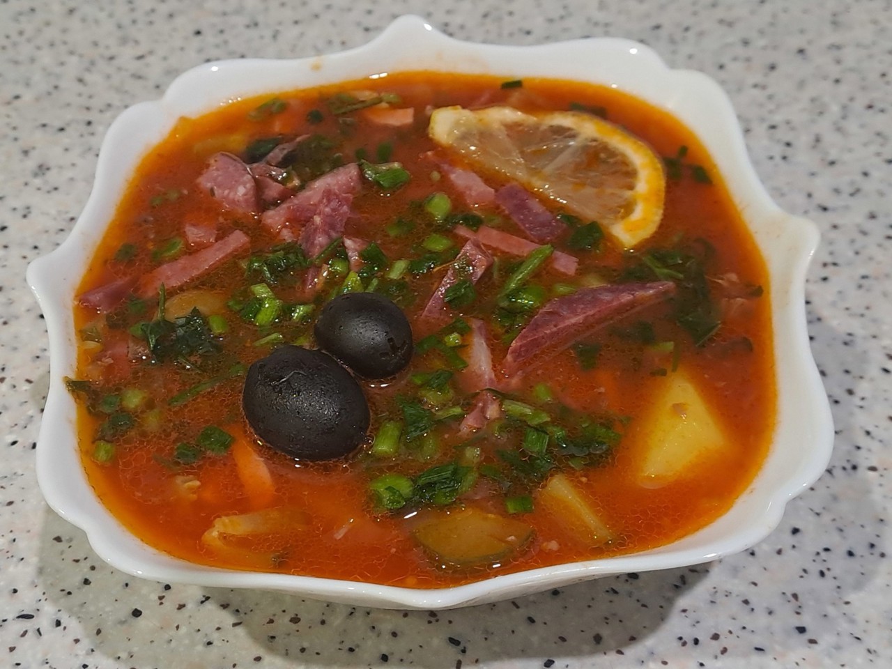 Solyanka with Sausage