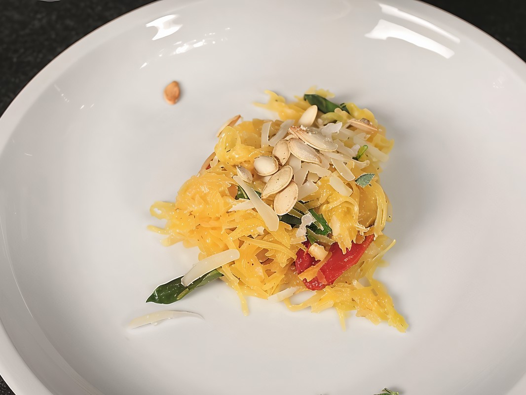 Spaghetti Squash with Sun-Dried Tomatoes