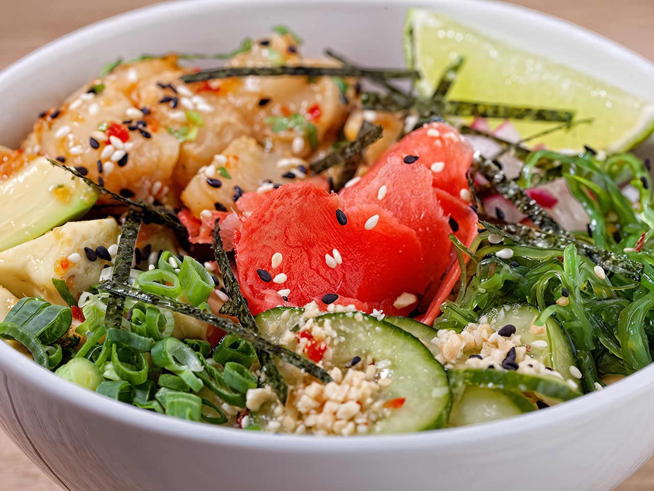 Poke with Salmon and Nikkei Sauce