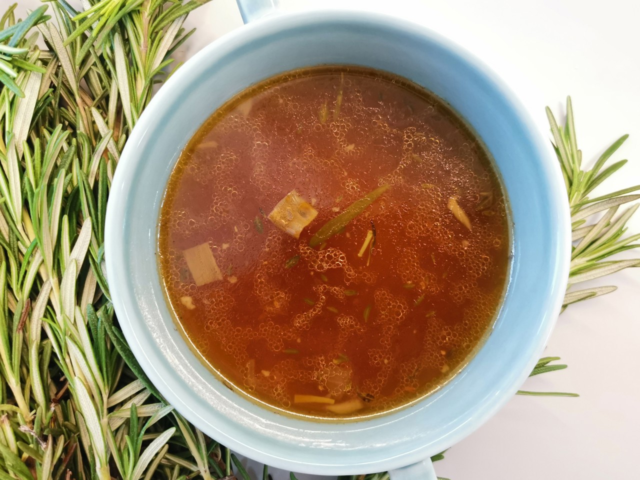 French Beef Broth with Vegetables