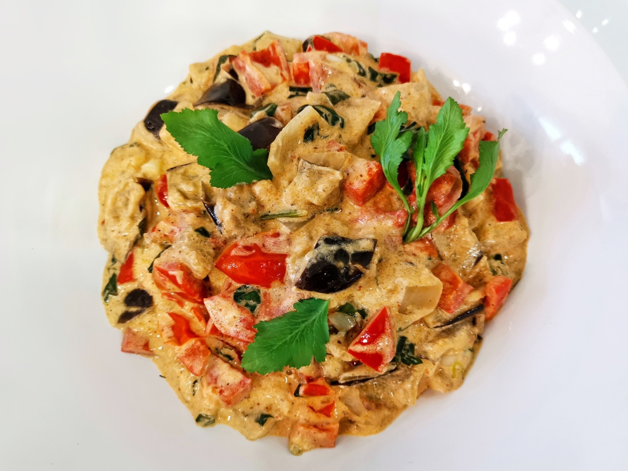 Vegetable Stew with Cream