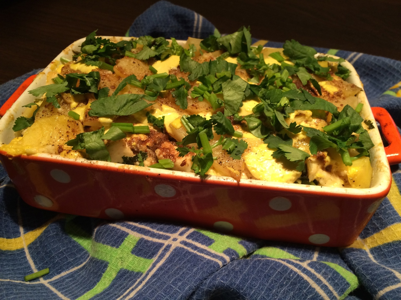 Baked Potatoes with Adyghe Cheese "Alu Gauranga" – Indian recipe