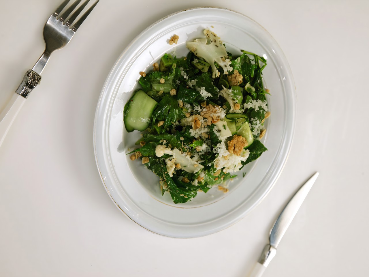 Green Salad with Shiso Dressing