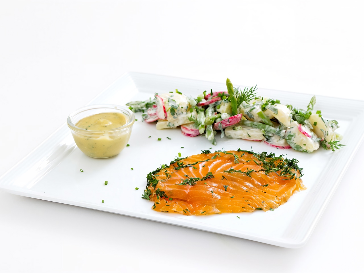 Gravlax with Potato Salad