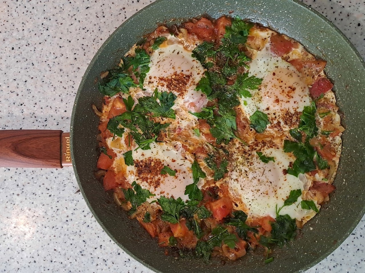 Shakshuka with Fresh Tomatoes