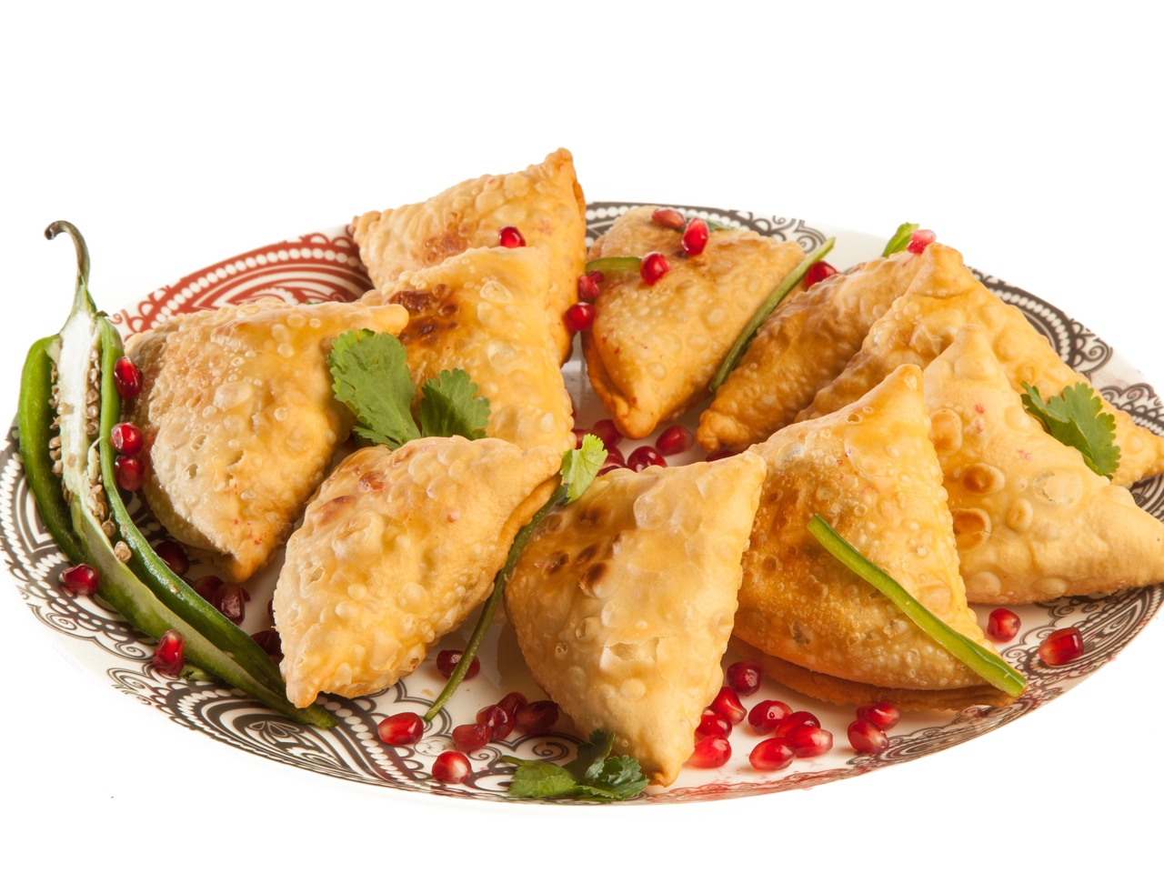 Indian Samosas with Potatoes and Green Peas