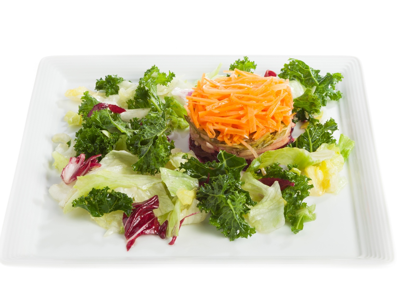 Salad with Quince, Beetroot, Pickles, and Capers