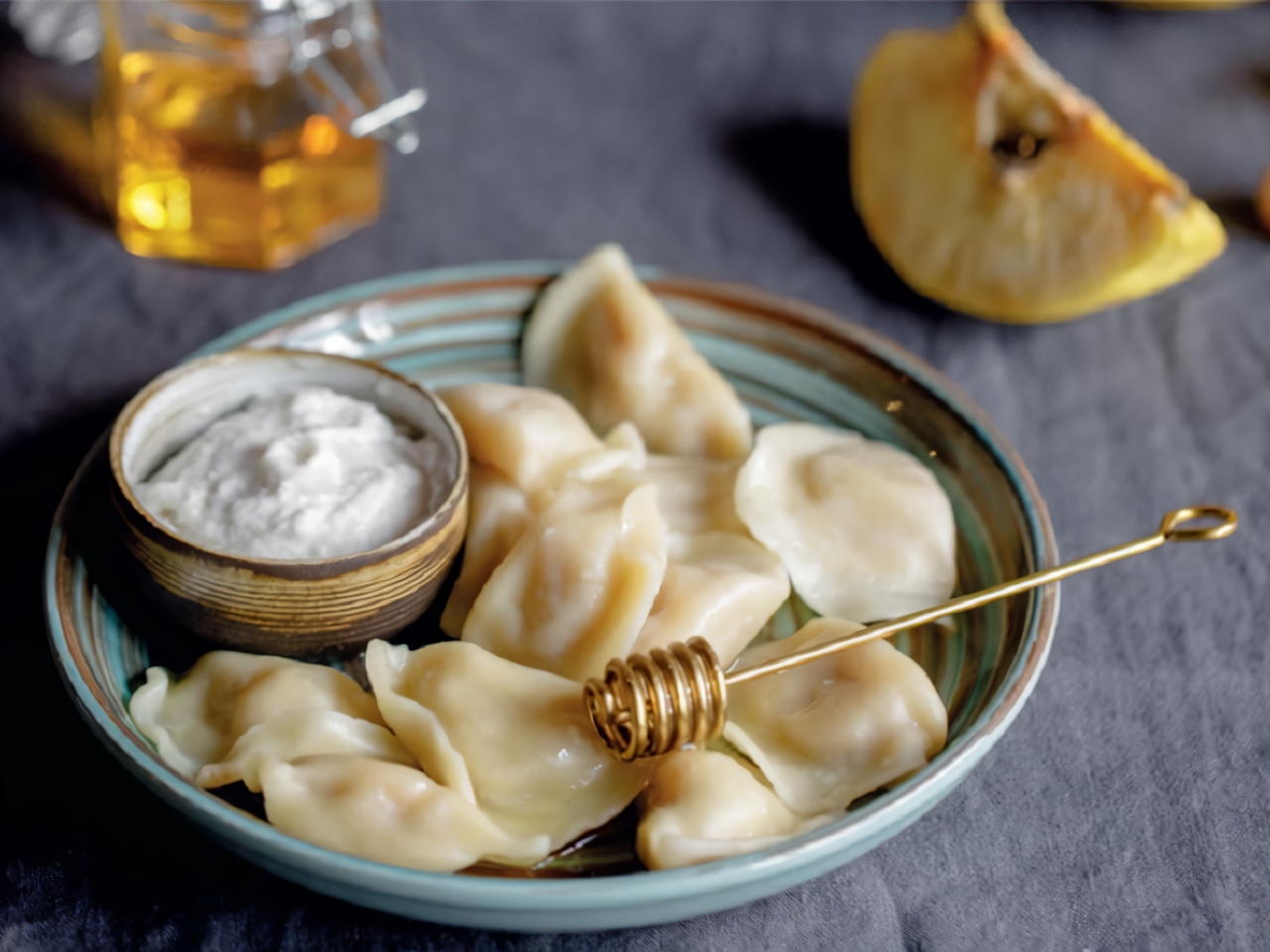 Lenten Dumplings with Quince