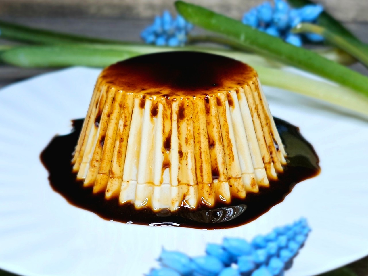 Panna Cotta with Mulberry Syrup