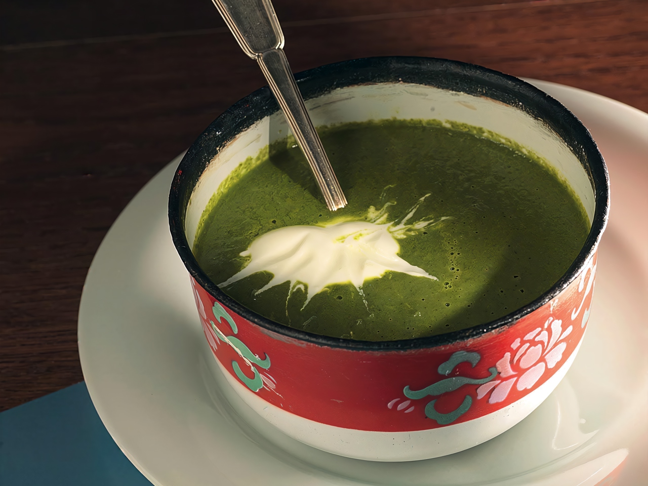 Creamy Spinach and Watercress Soup