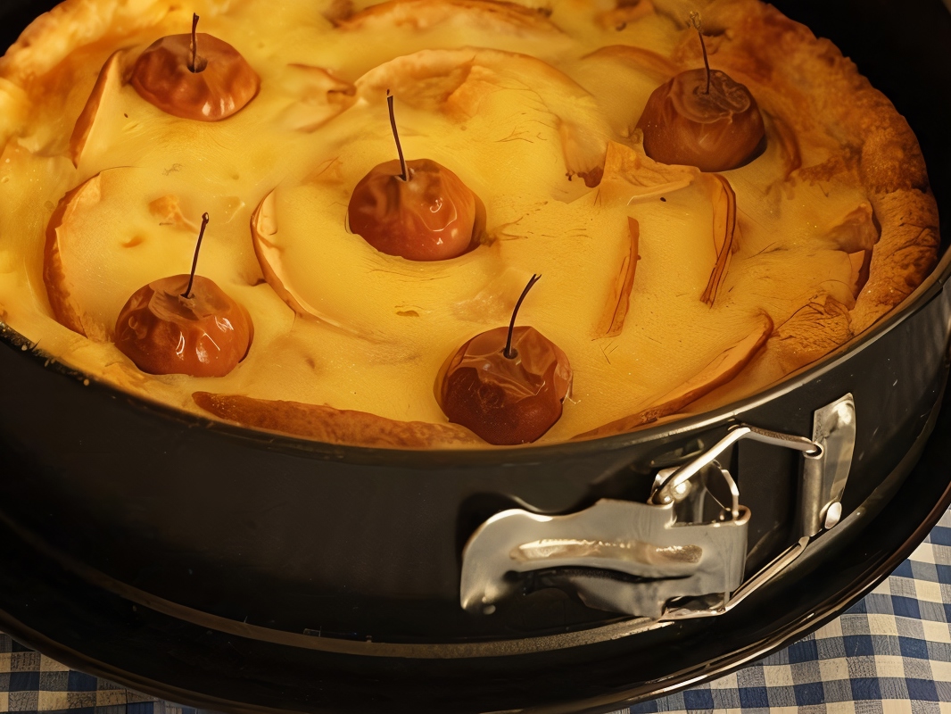 Apple Pie with Creamy Topping – Russian recipe