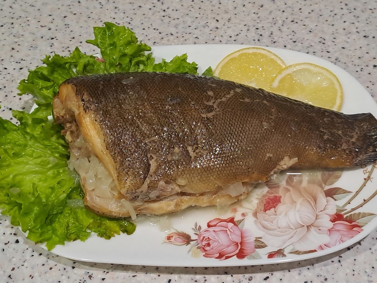 Oven-Baked Tench with Onions
