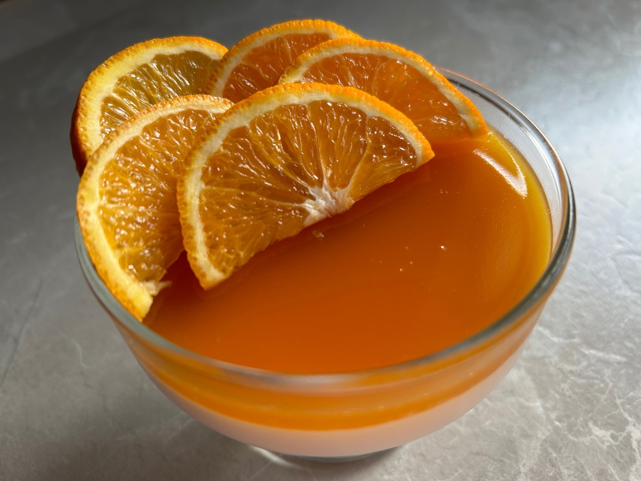 Panna Cotta with Passion Fruit Jelly