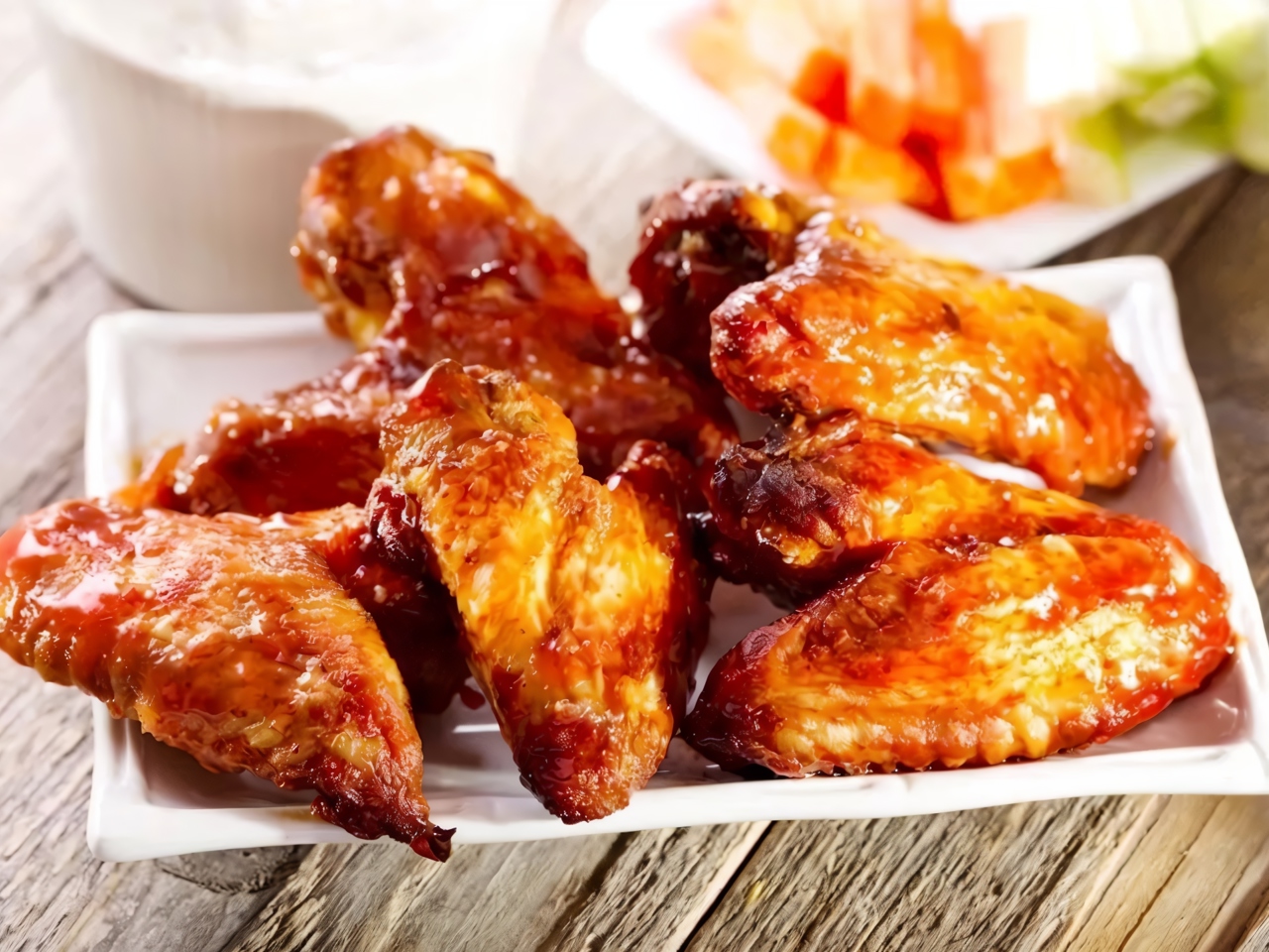 Baked Chicken Wings in Sweet and Spicy Sauce