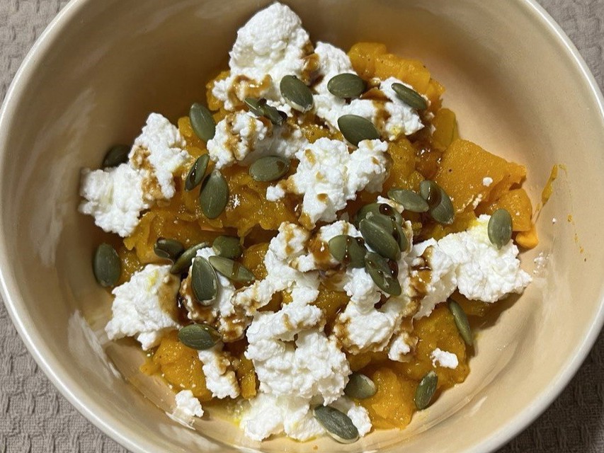 Stewed Pumpkin with Ricotta