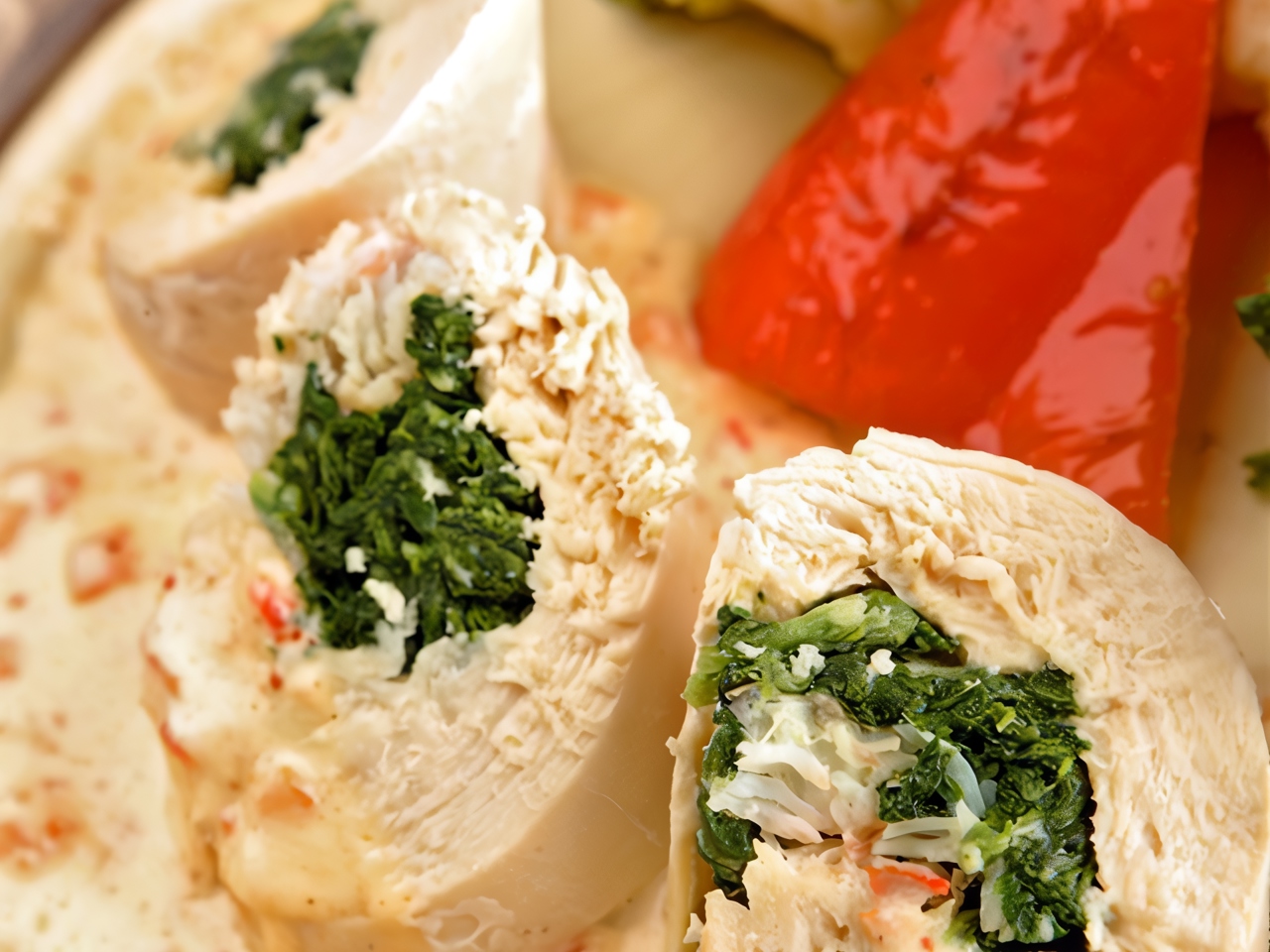 Chicken Roll with Crab