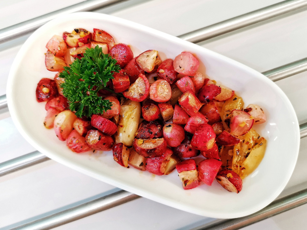 Fried Radishes as a Side Dish