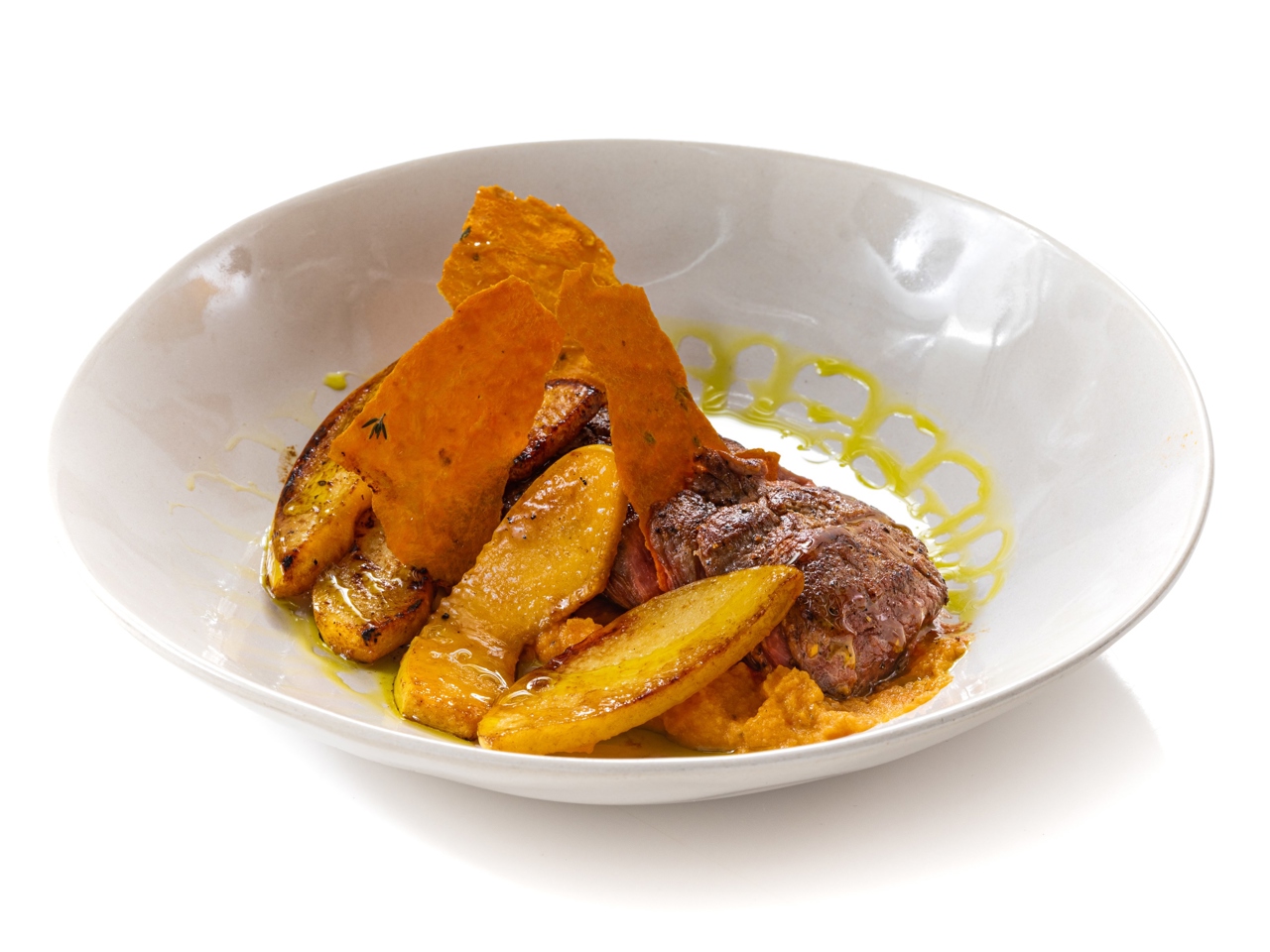 Lamb with Quince and Sweet Potato