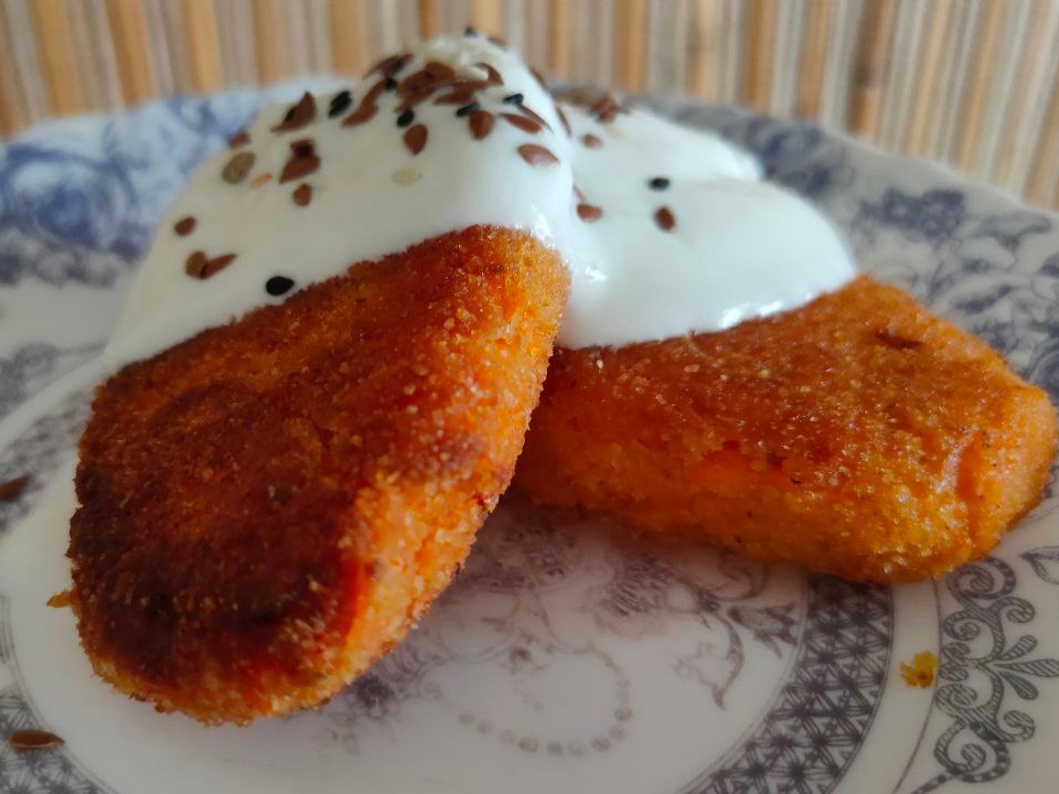 Carrot Patties with Chickpea Flour