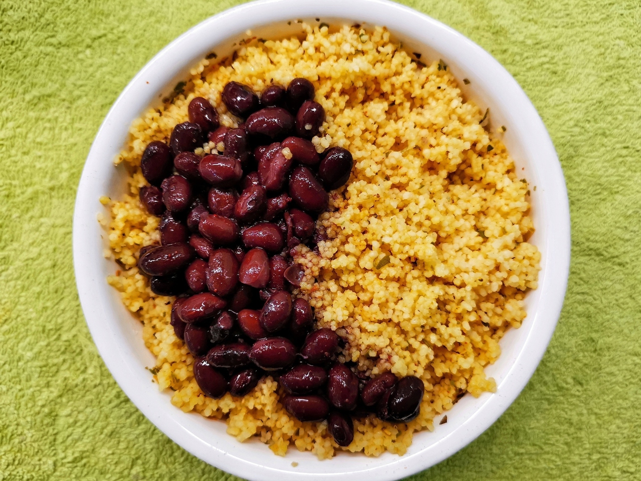 Couscous with Curry and Beans