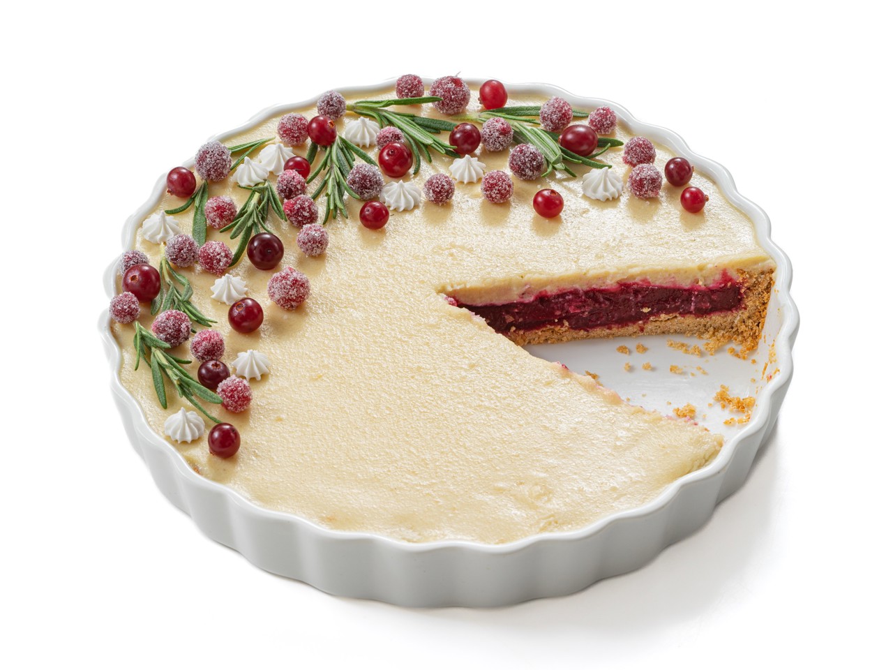 Gluten-Free Cranberry and White Chocolate Pie