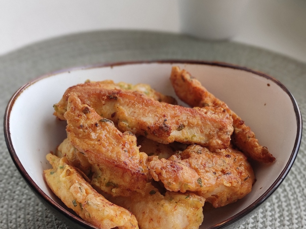 Chicken Strips in Cheese Batter