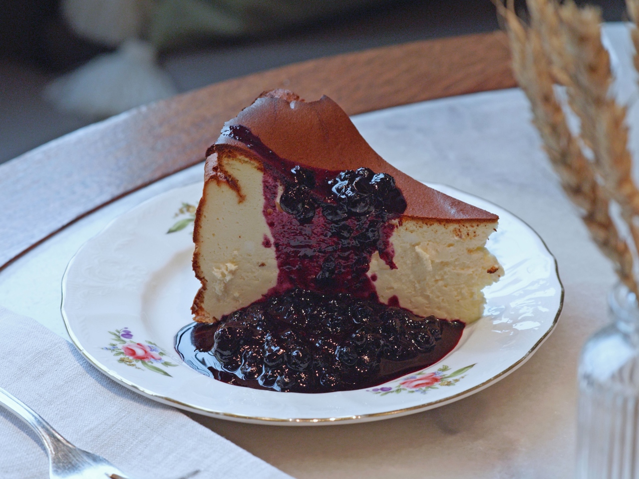 Basque Cheesecake with Curd