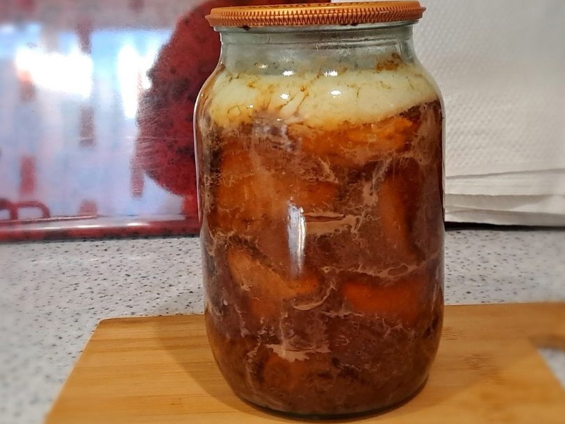 Homemade Beef Stew in a Pressure Canner