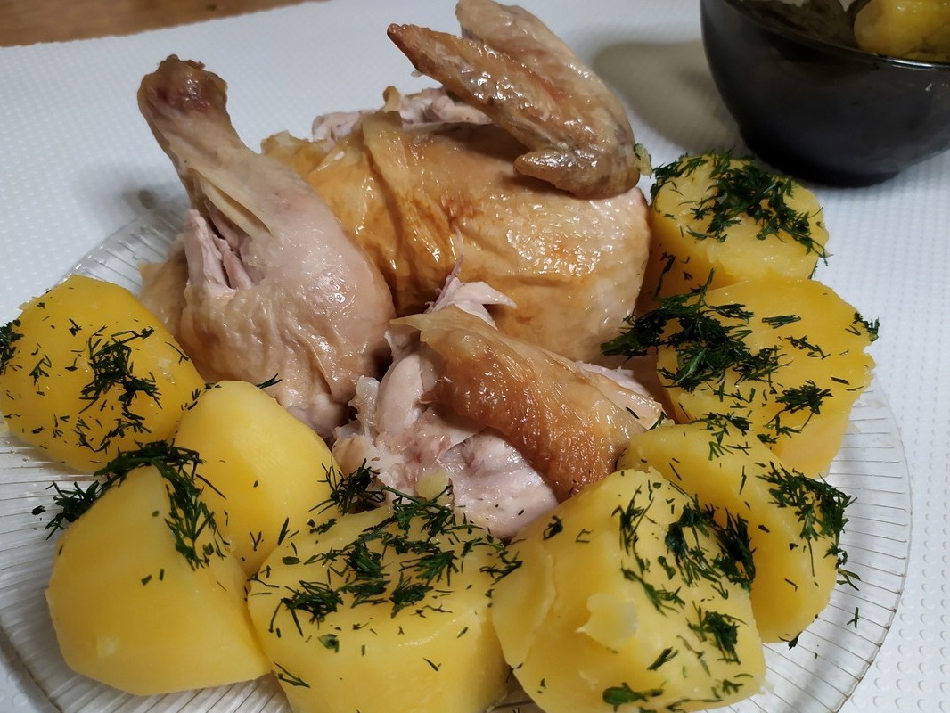 Chicken Baked in Salt