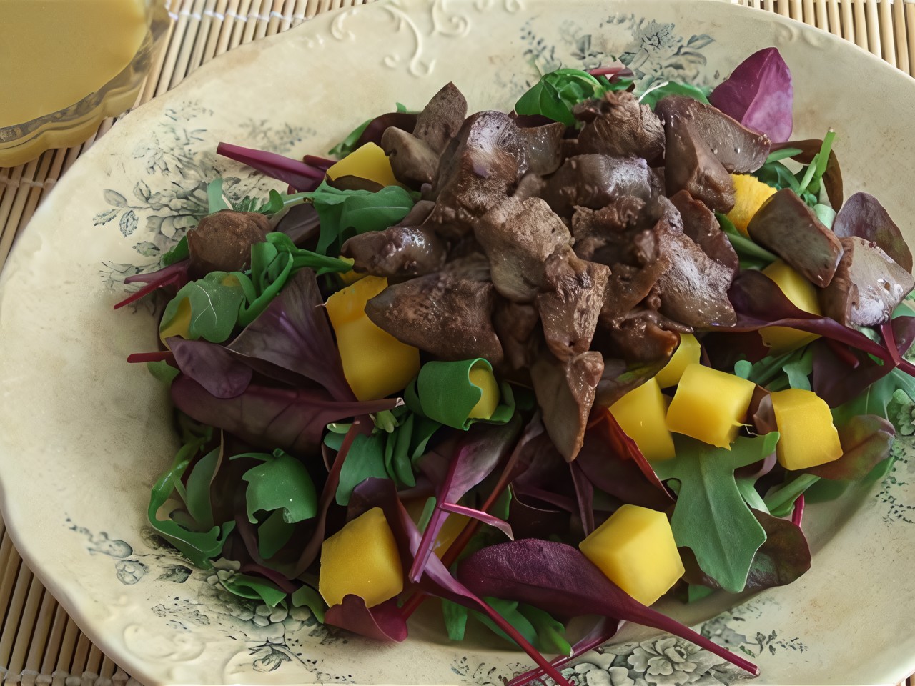 Mango and Chicken Liver Salad