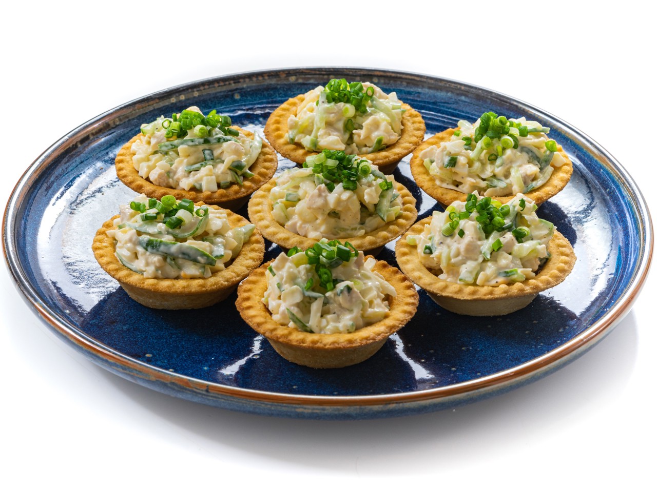 Chicken and Fresh Cucumber Tartlets