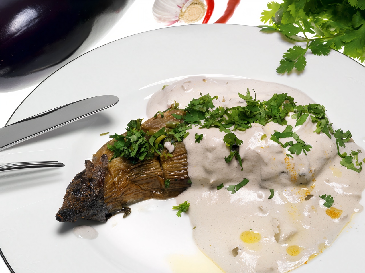Eggplants with Baji Sauce