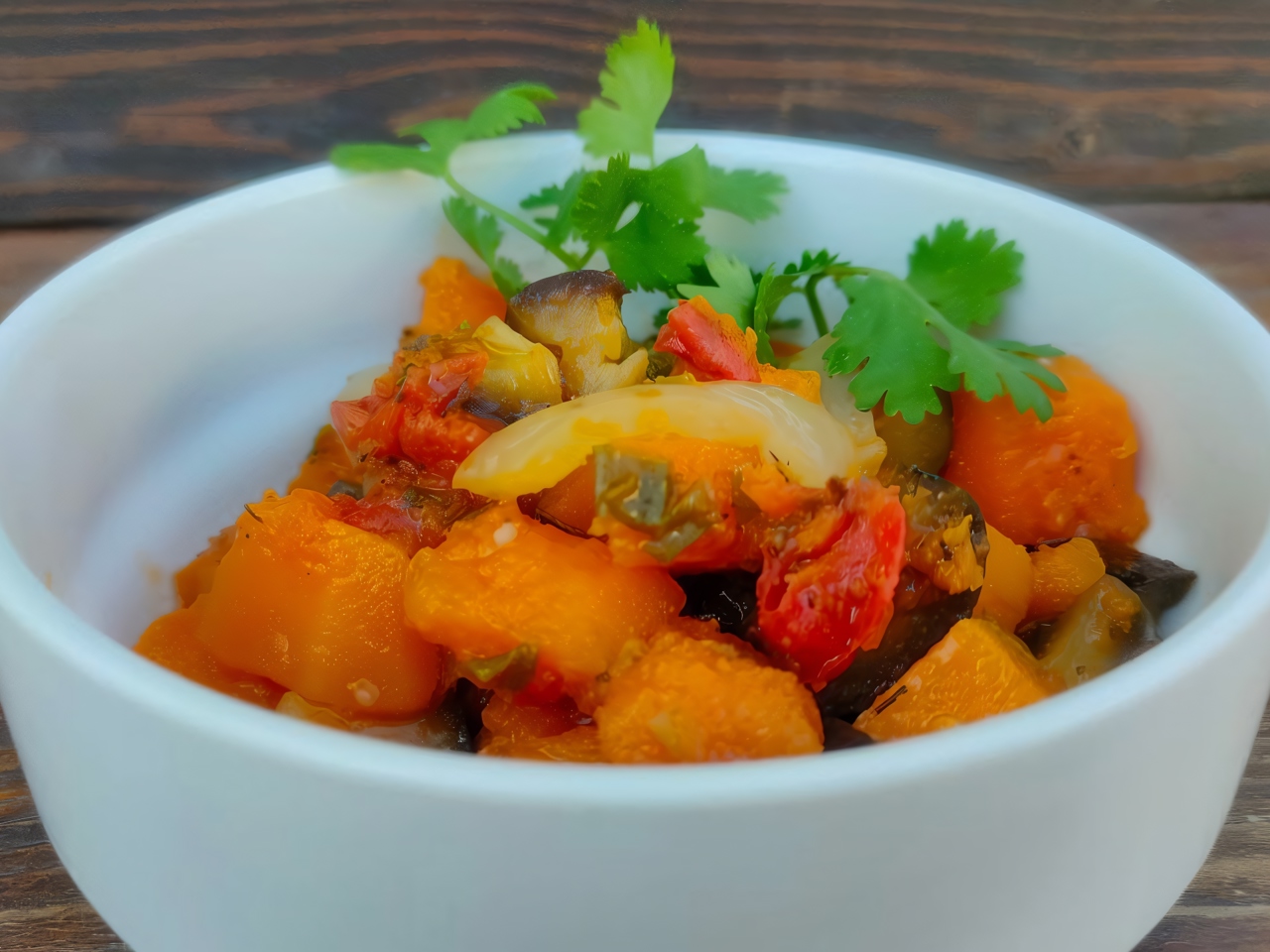 Pumpkin and Eggplant Sauté