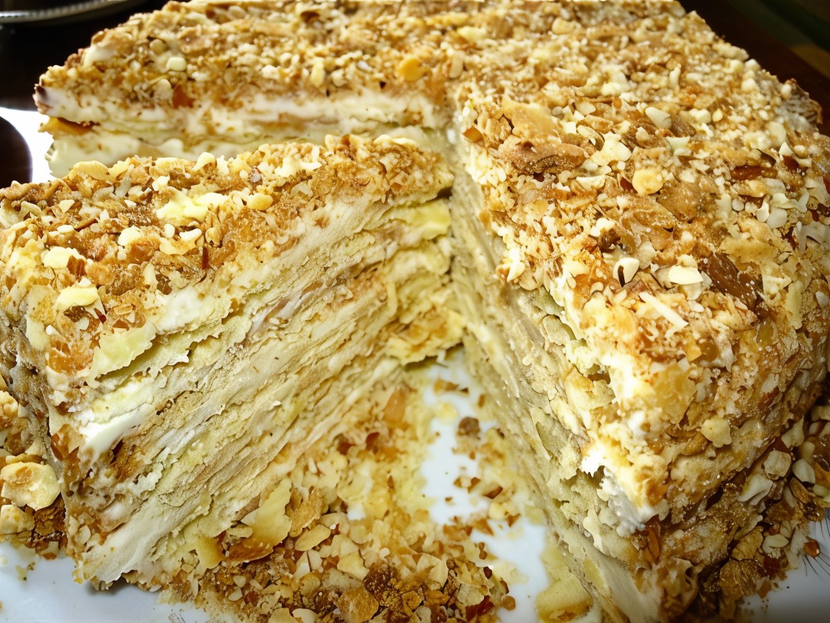 Traditional Napoleon Cake