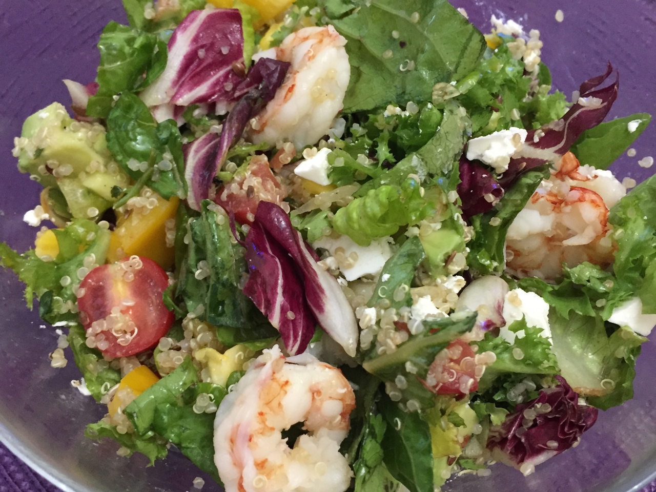 Light Quinoa and Shrimp Salad