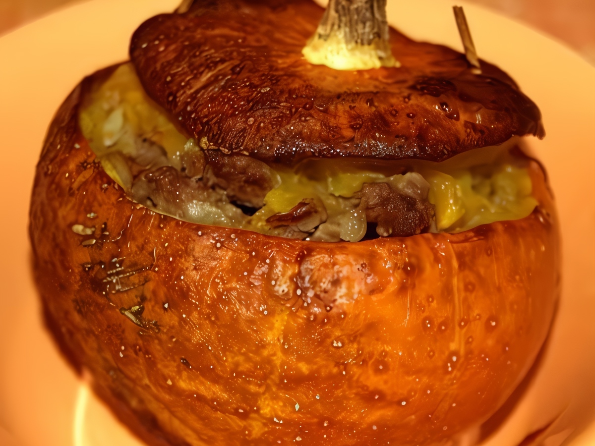 Stuffed Pumpkin with Lamb