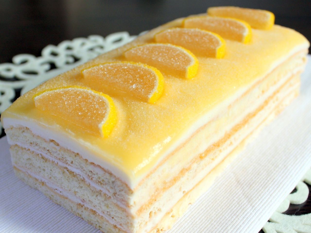 Lemon-Cottage Cheese Cake