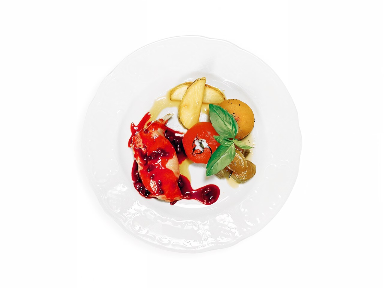 Rabbit Leg in Lingonberry Sauce