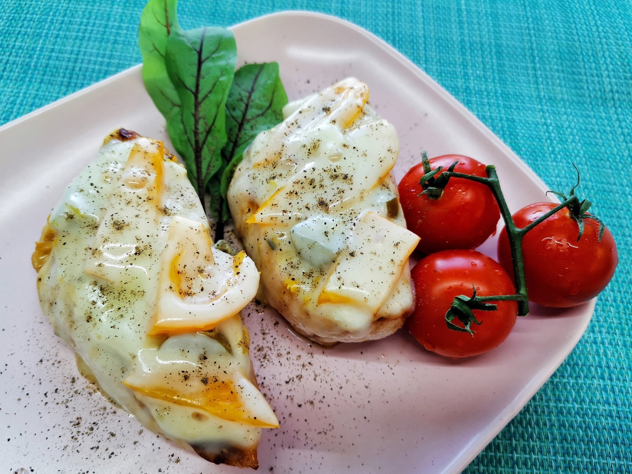 Turkey Steaks with Mozzarella